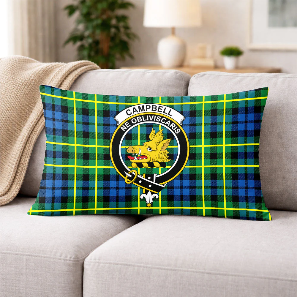 Scottish Campbell of Breadalbane Ancient Clan Badge Tartan Pillow Case - Image 3