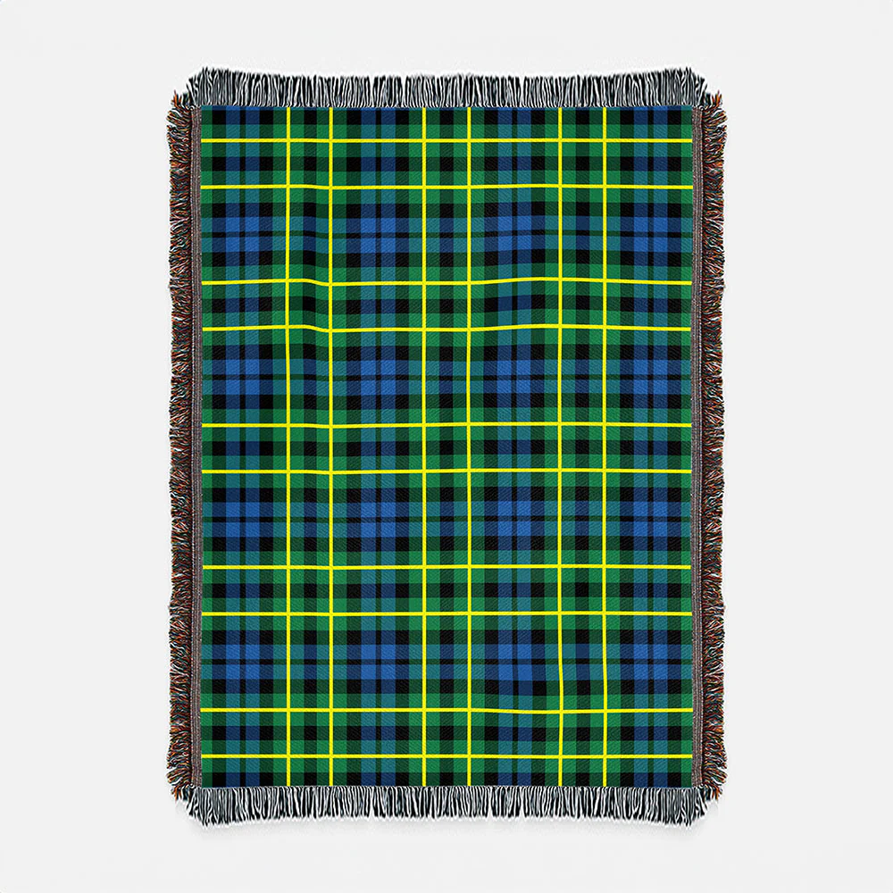 Scottish Campbell of Breadalbane Ancient Clan Badge Tartan Woven Blanket