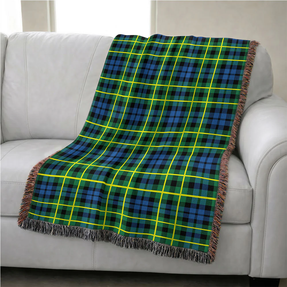 Scottish Campbell of Breadalbane Ancient Clan Badge Tartan Woven Blanket - Image 4