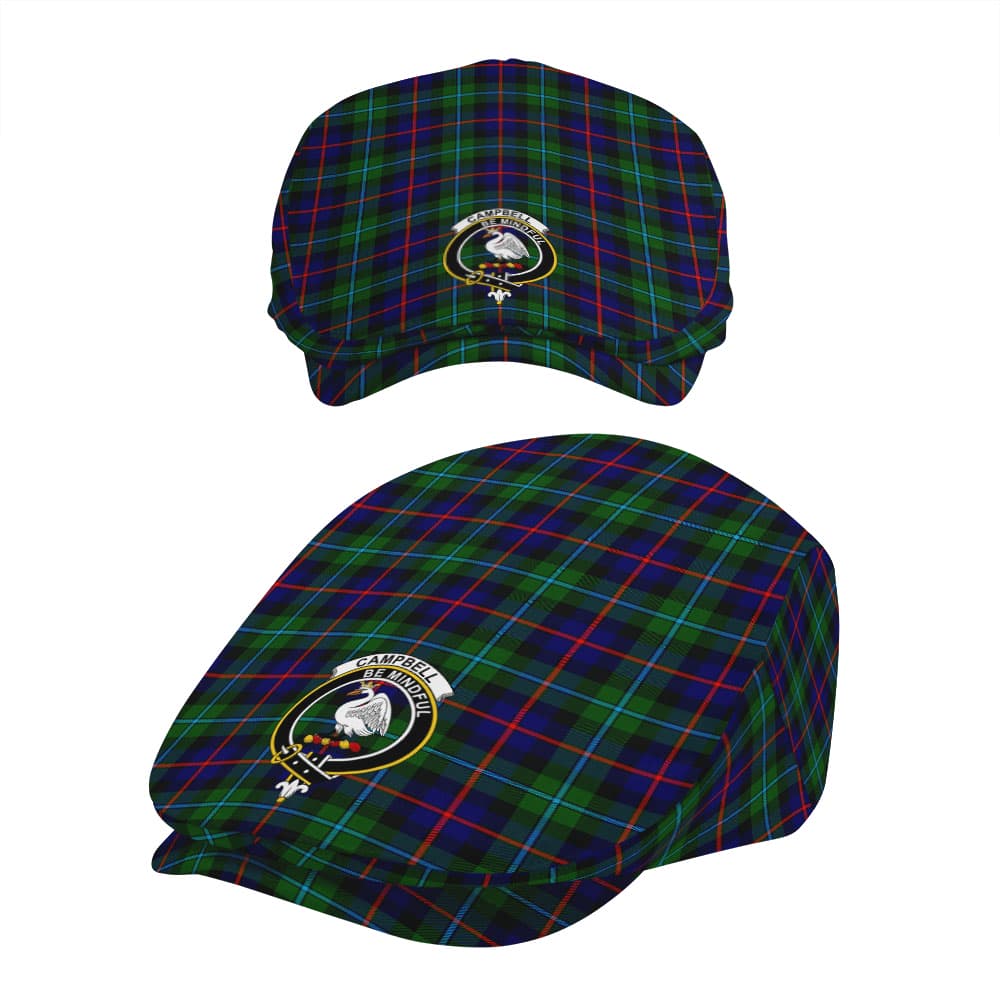 Scottish Campbell of Breadalbane Clan Badge Tartan Flat Cap - Image 5
