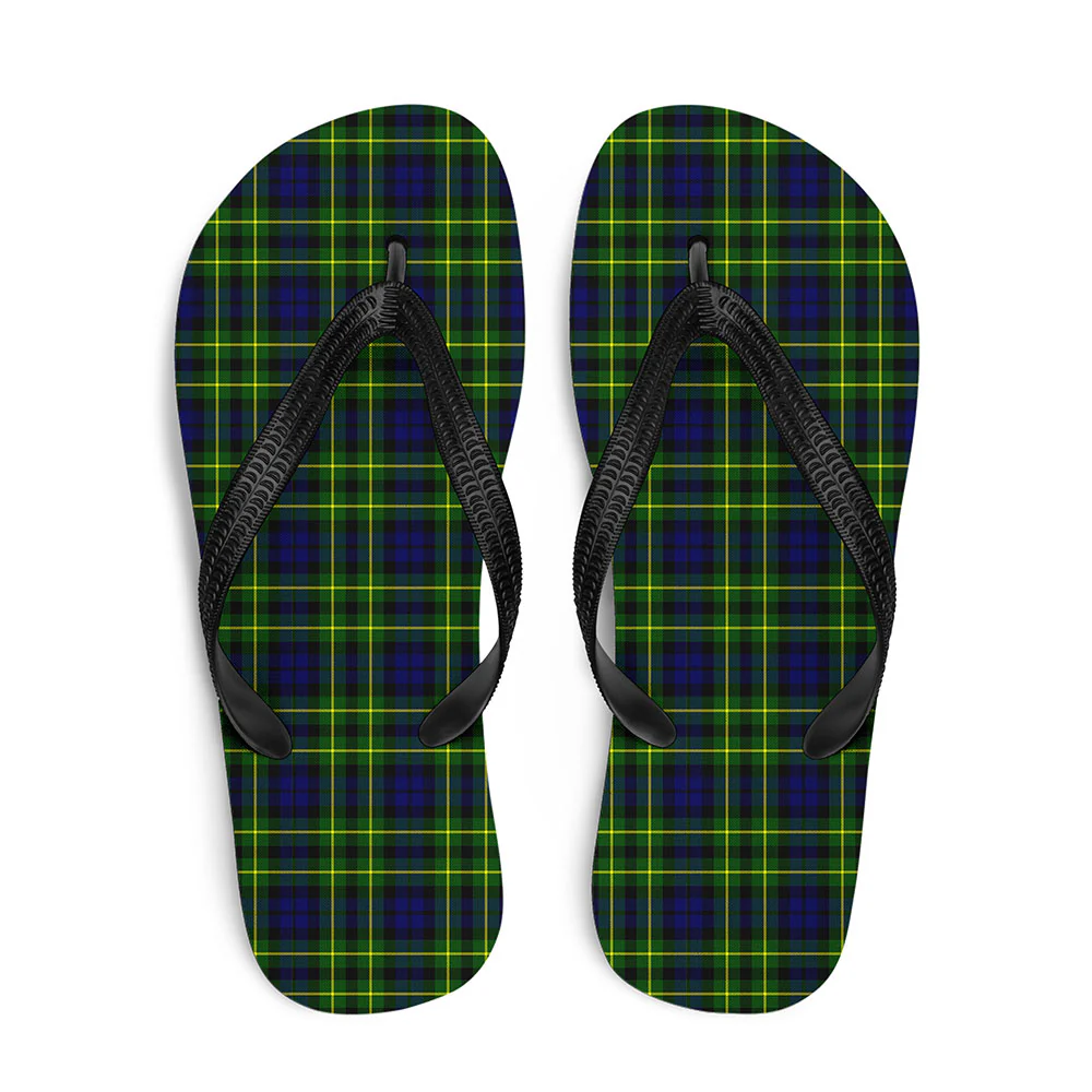 Scottish Campbell of Breadalbane Modern Clan Badge Tartan Flip Flops