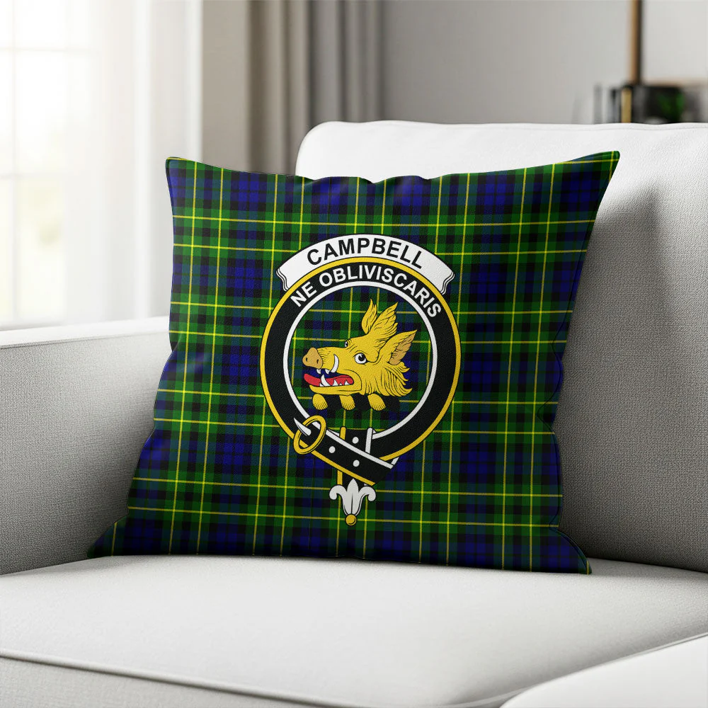 Scottish Campbell of Breadalbane Modern Clan Badge Tartan Pillow Case - Image 2