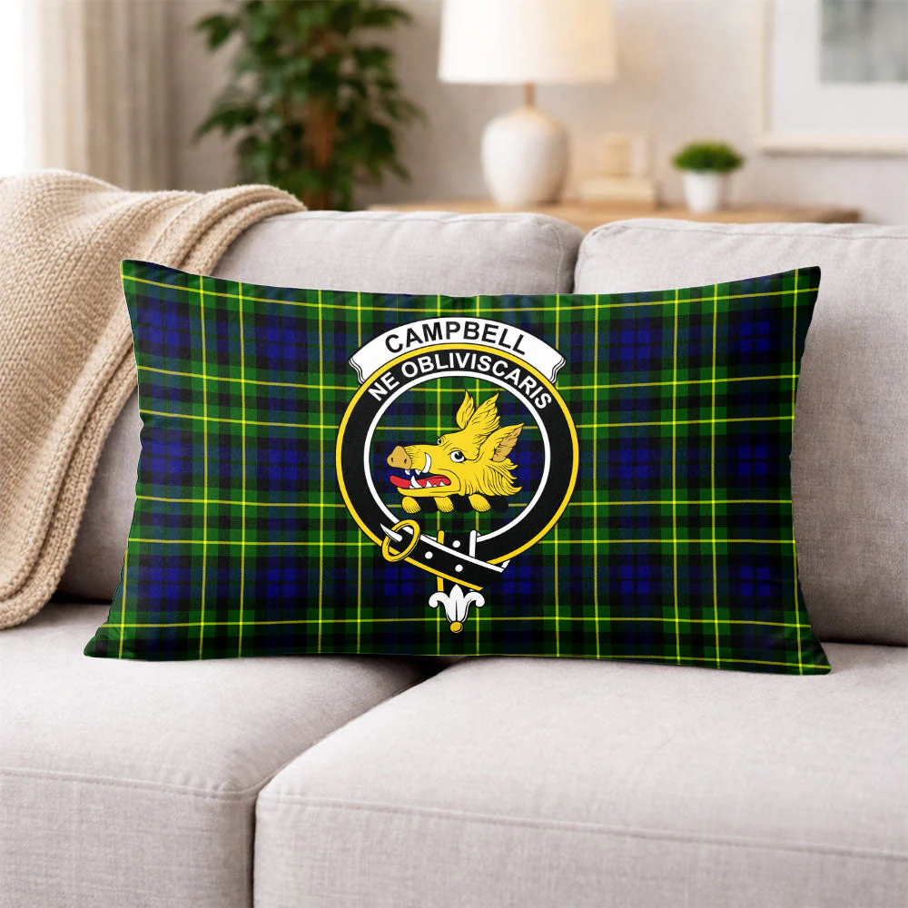 Scottish Campbell of Breadalbane Modern Clan Badge Tartan Pillow Case - Image 3