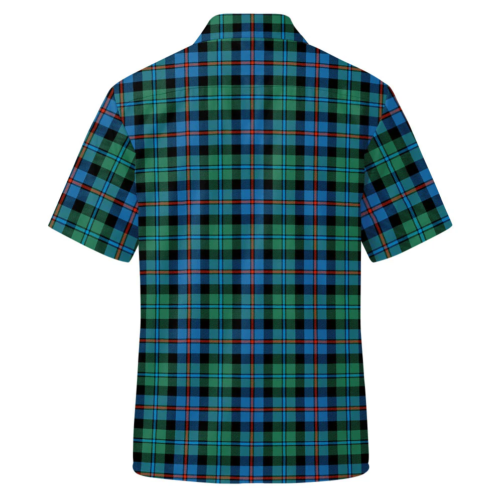 Scottish Campbell of Cawdor Ancient Clan Badge Tartan Short Sleeve Work Shirt - Image 3