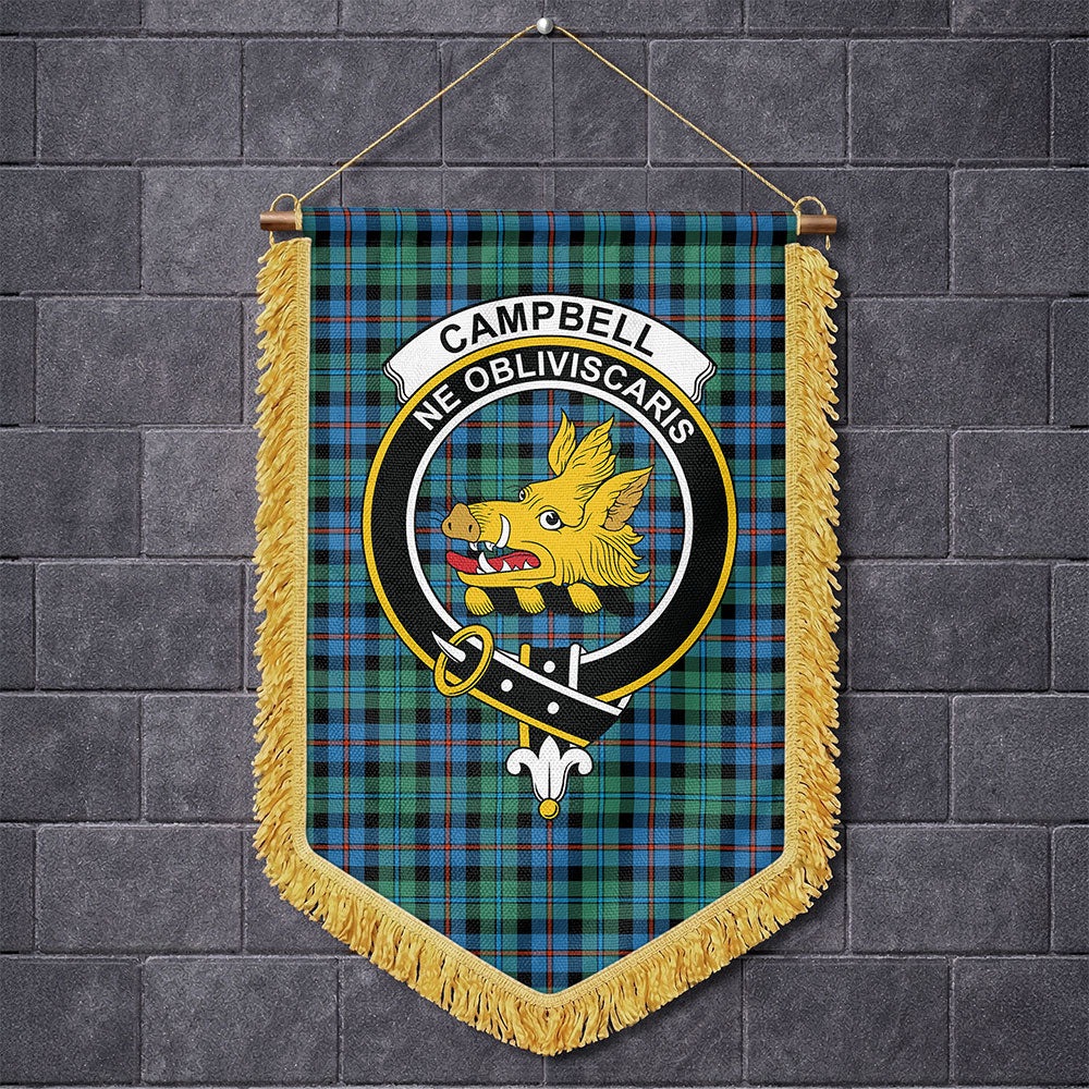 Scottish Campbell of Cawdor Ancient Clan Badge Tartan Wall Hanging Banner