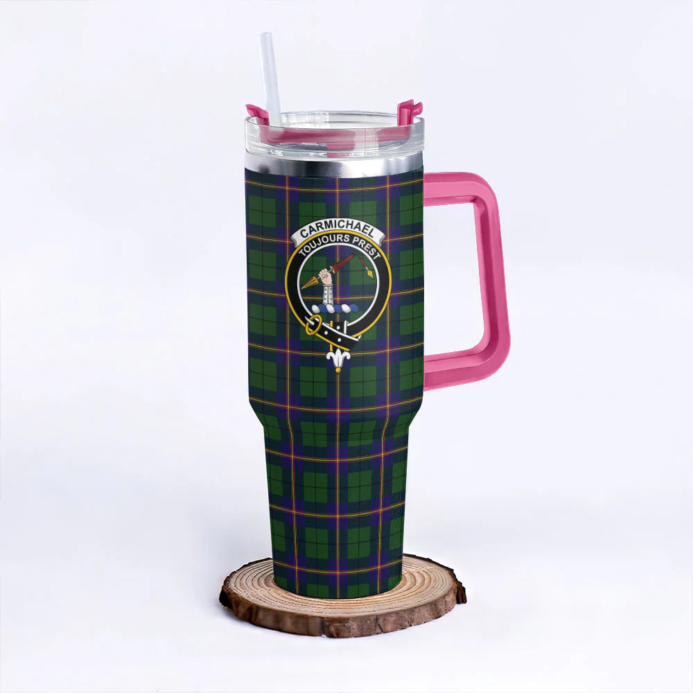 Scottish Carmichael Modern Clan Badge Tartan 40oz Tumbler - Image 7