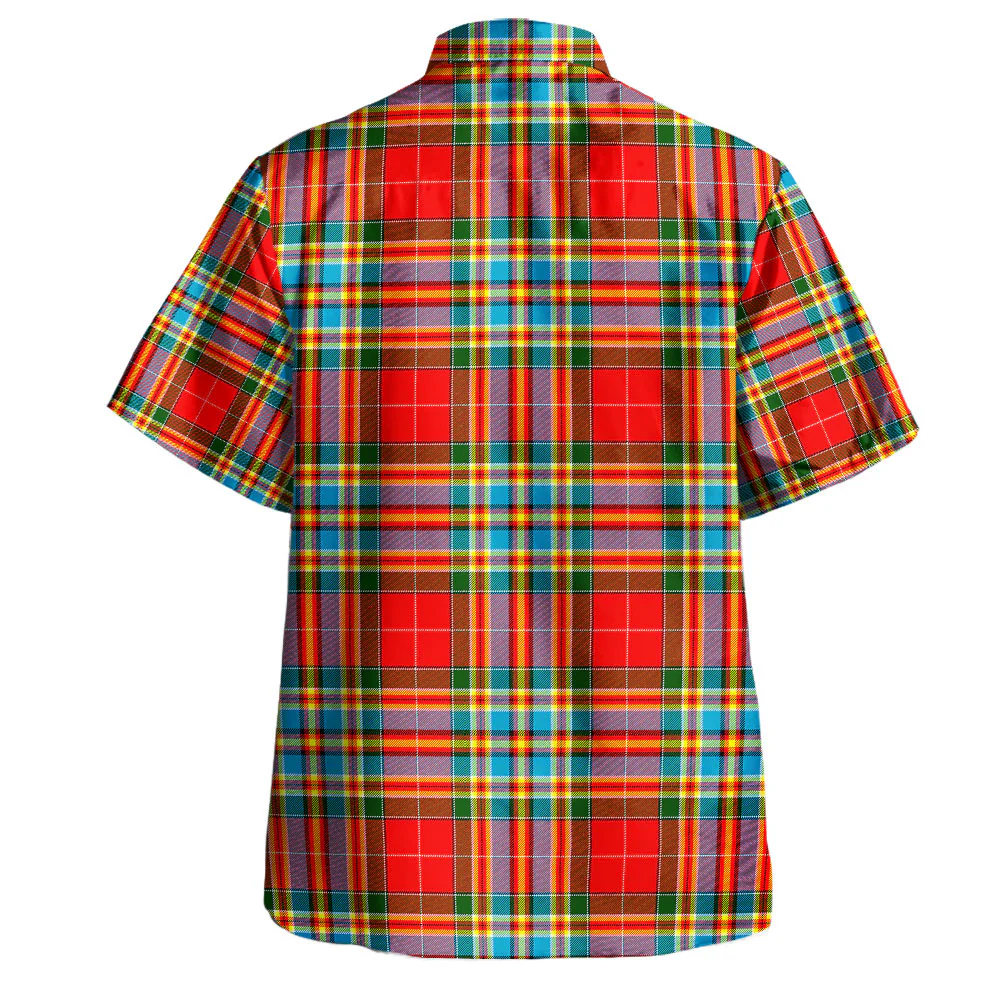 Scottish Chattan Clan Badge Tartan Hawaiian Shirt - Image 3