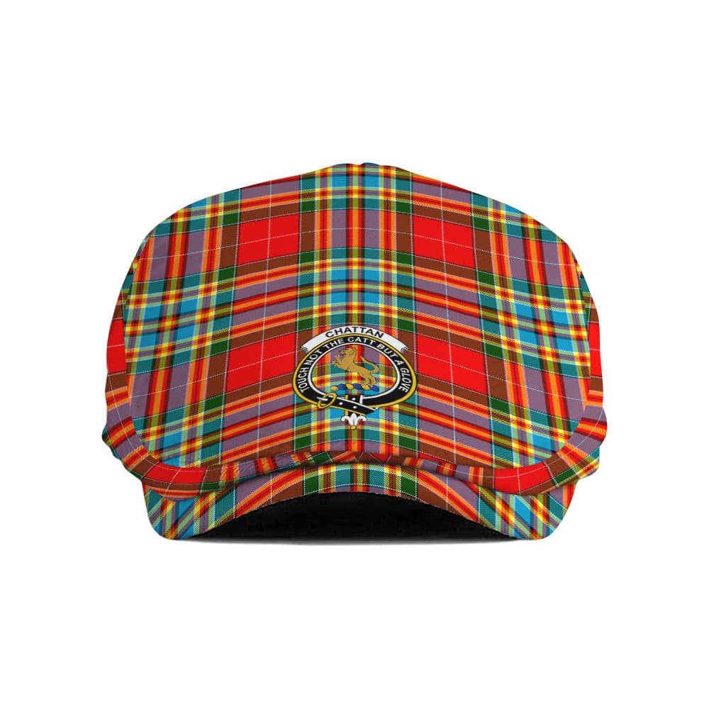 Scottish Chattan Clan Badge Tartan Flat Cap