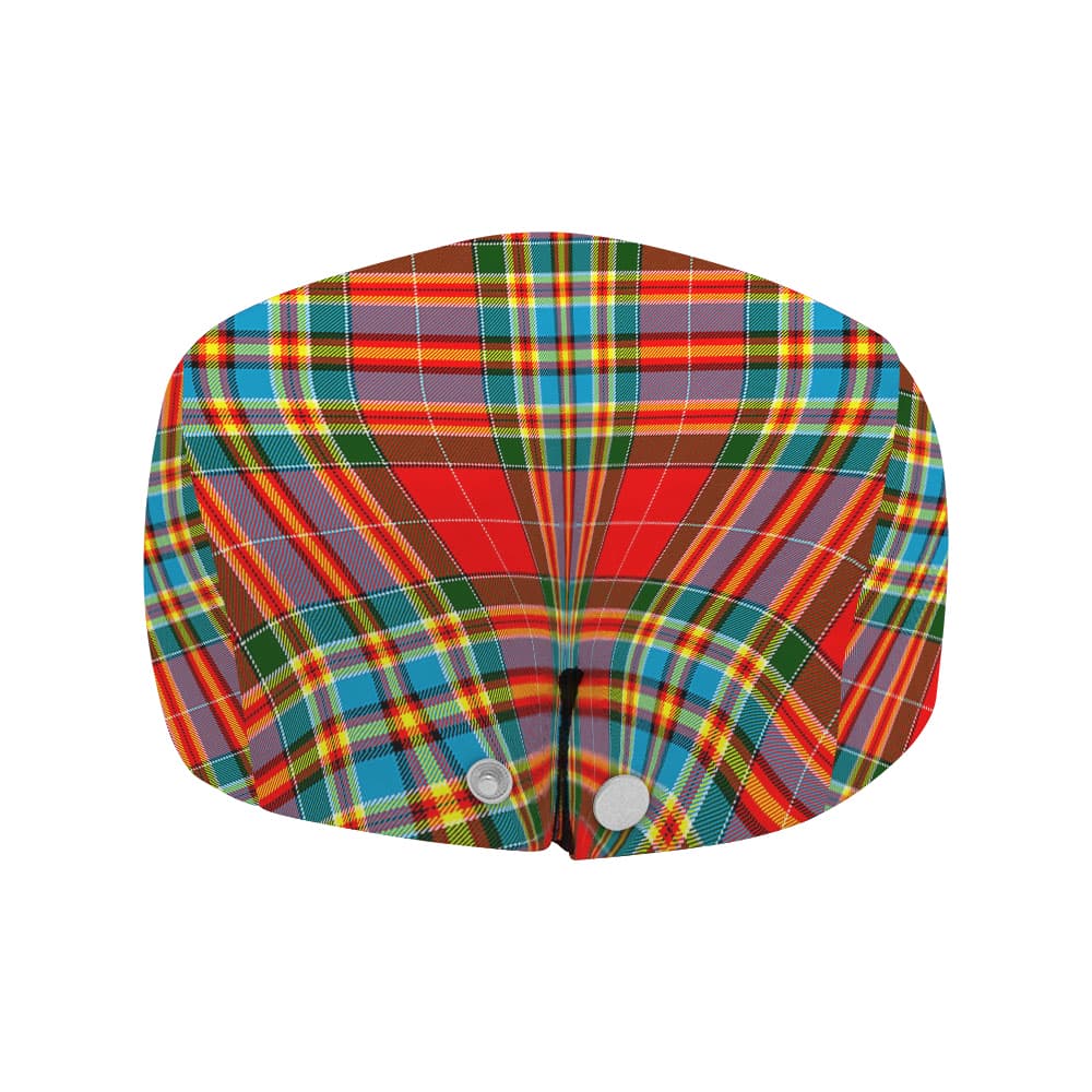 Scottish Chattan Clan Badge Tartan Flat Cap - Image 4
