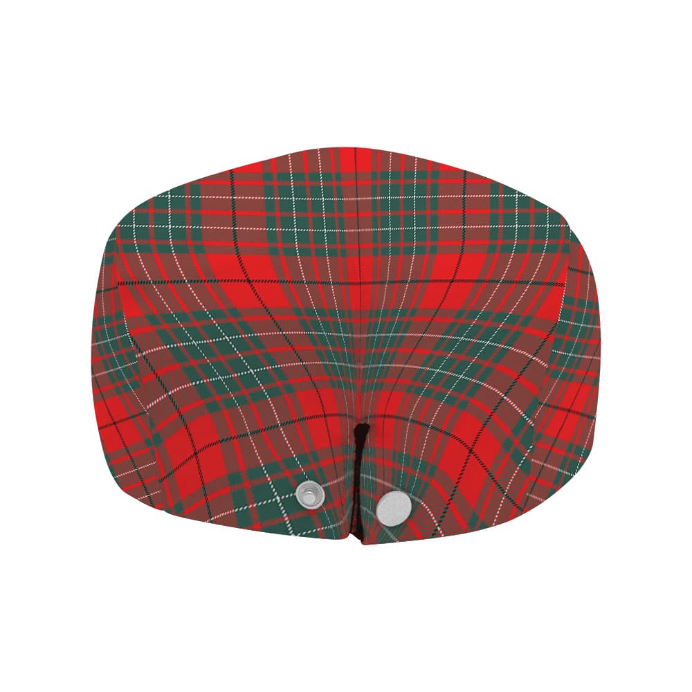 Scottish Cheyne Clan Badge Tartan Flat Cap - Image 4