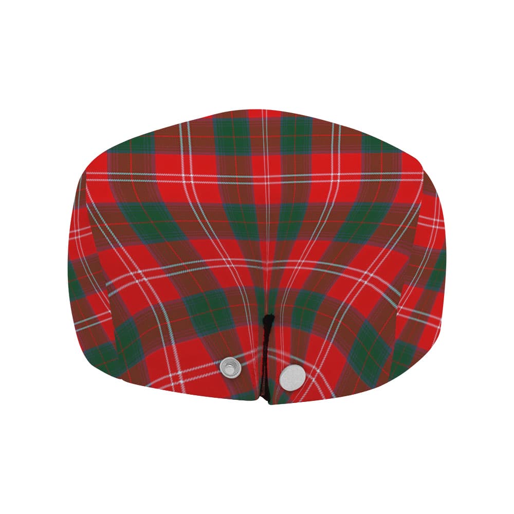 Scottish Chisholm Clan Badge Tartan Flat Cap - Image 4