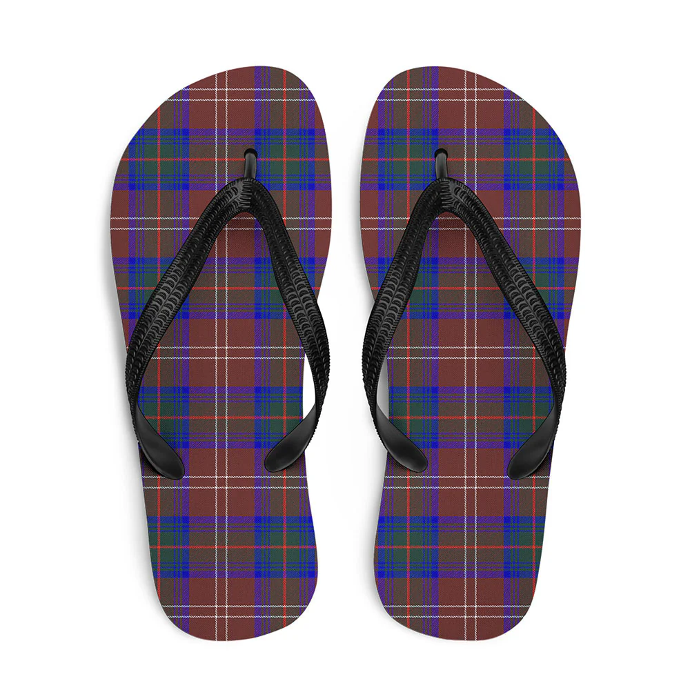 Scottish Chisholm Hunting Modern Clan Badge Tartan Flip Flops