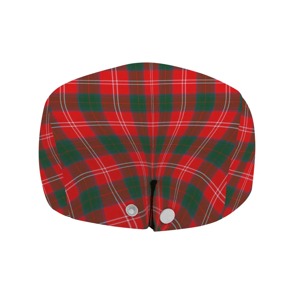 Scottish Chisholm Modern Tartan Flat Cap - Image 4