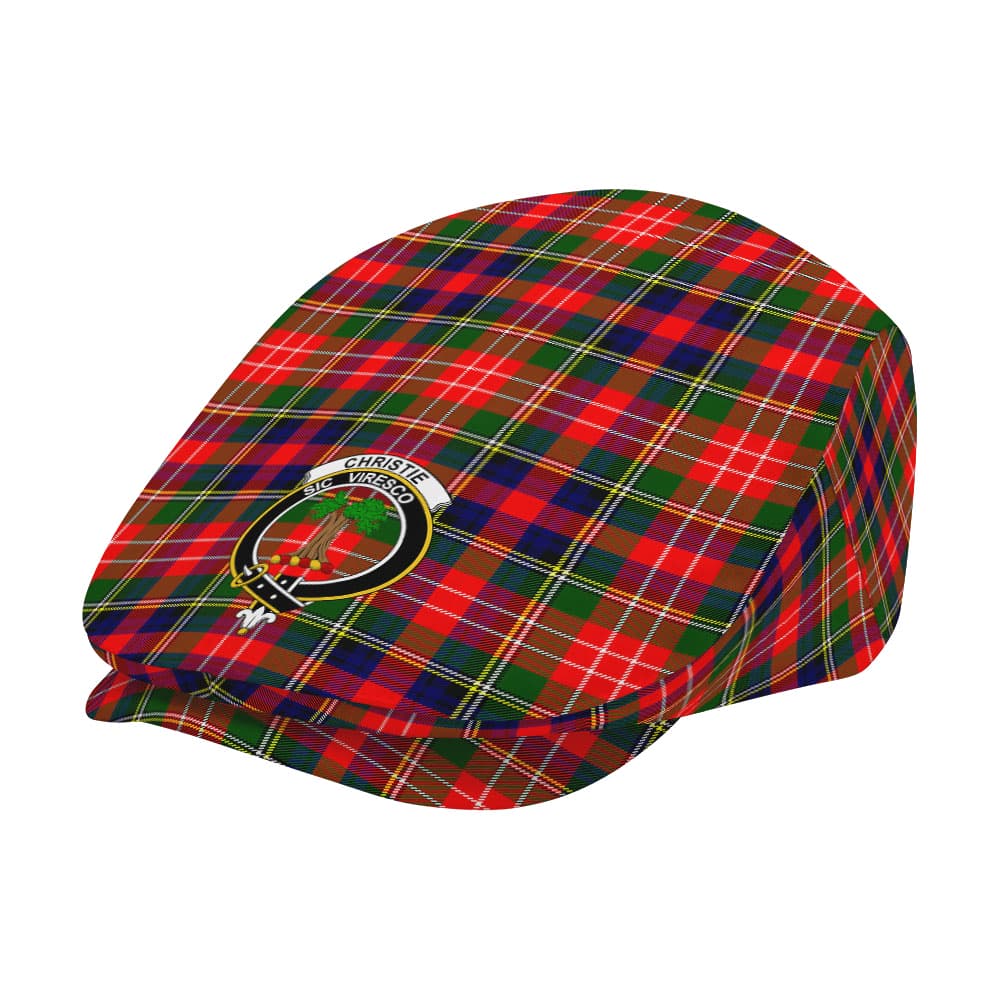 Scottish Christie Clan Badge Tartan Flat Cap - Image 2