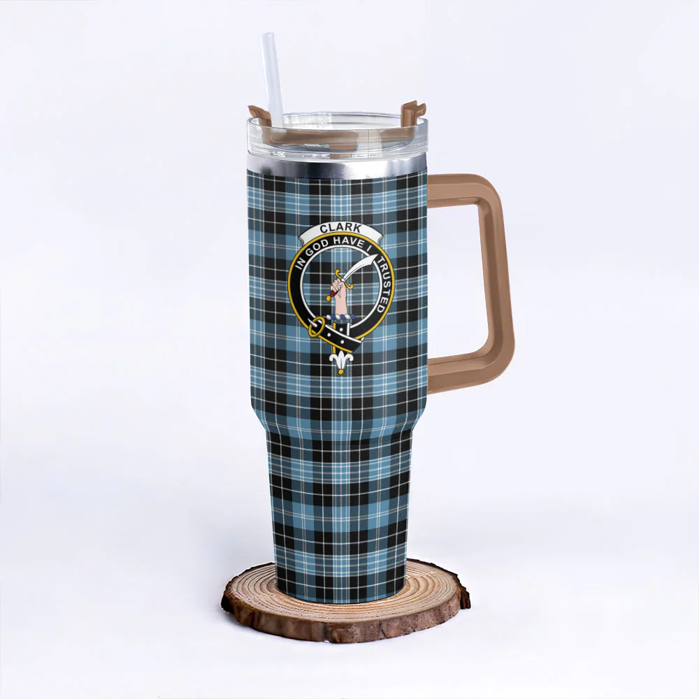 Scottish Clark Ancient Clan Badge Tartan 40oz Tumbler - Image 9