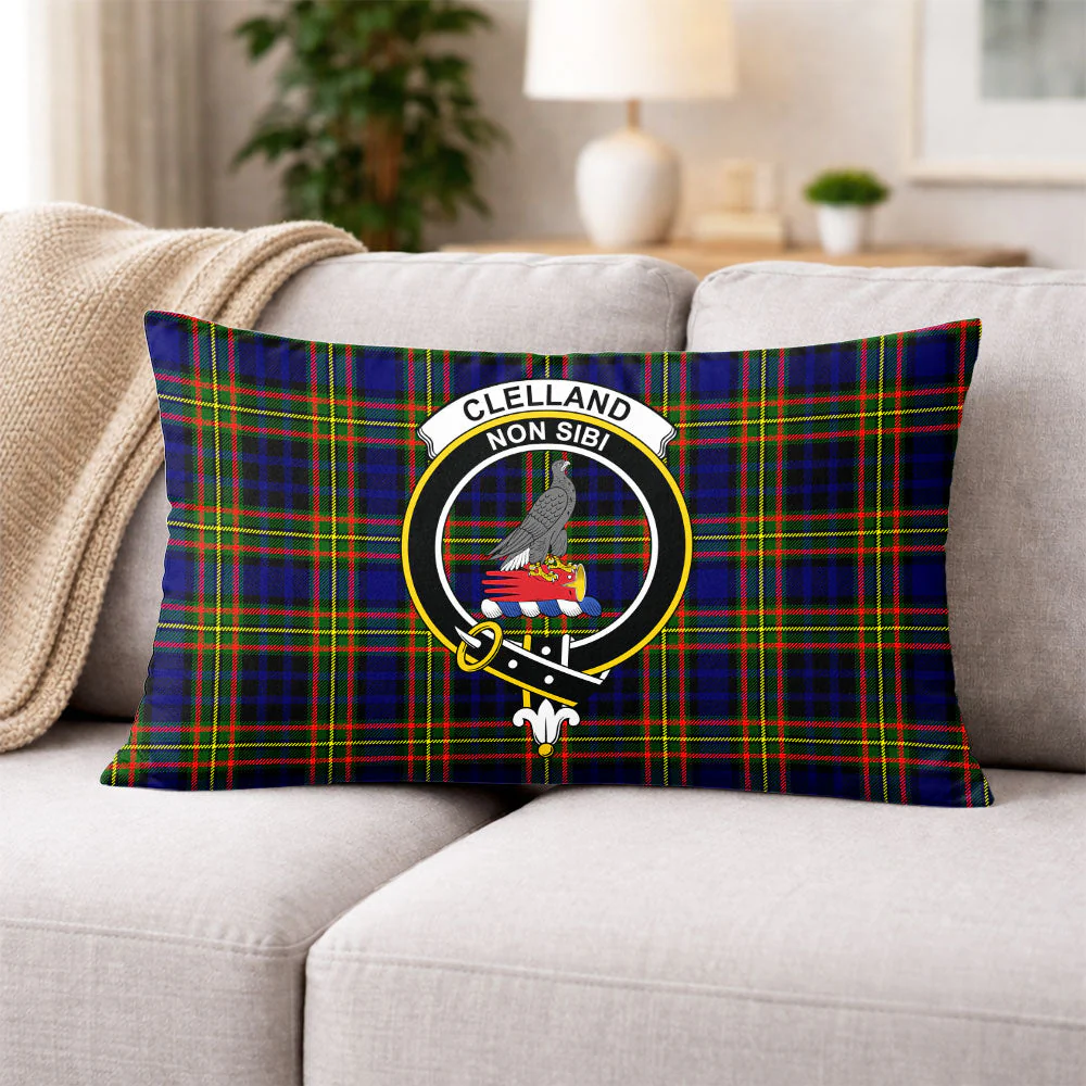 Scottish Clelland Modern Clan Badge Tartan Pillow Case - Image 3