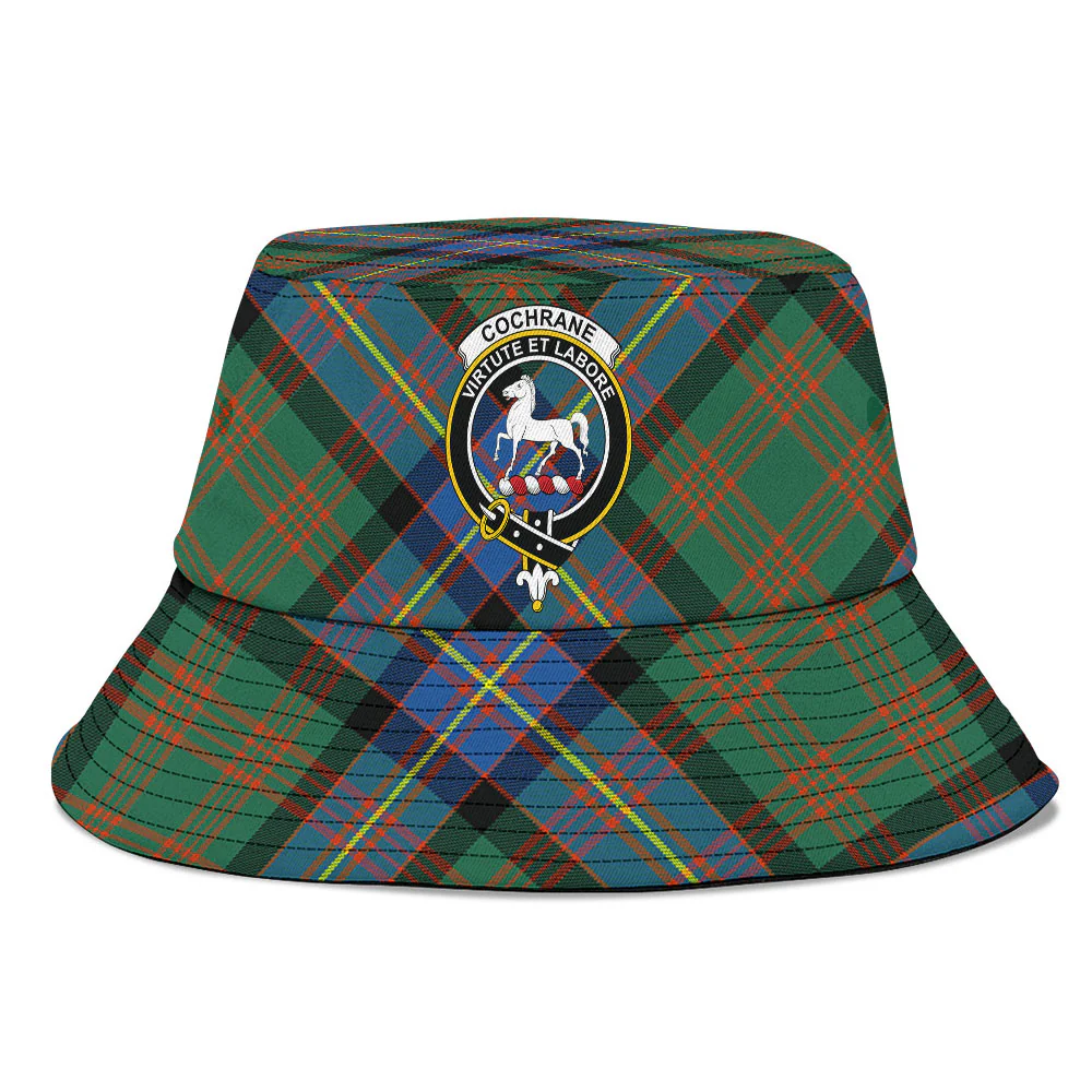 Scottish Cochrane Ancient Clan Badge Tartan Bucket Hat - Image 2