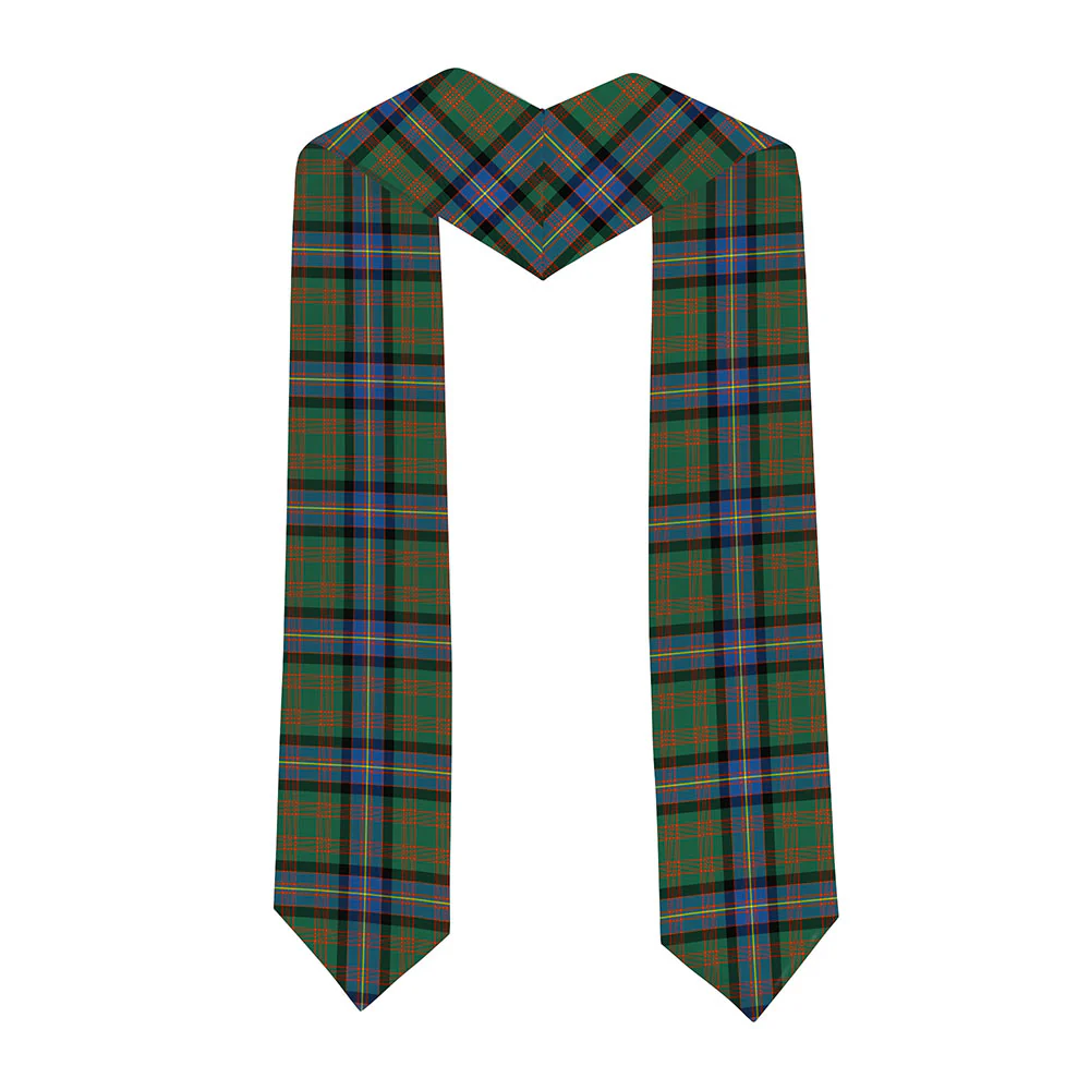 Scottish Cochrane Ancient Clan Badge Tartan Graduation Stole Black Gold Honor - Image 2