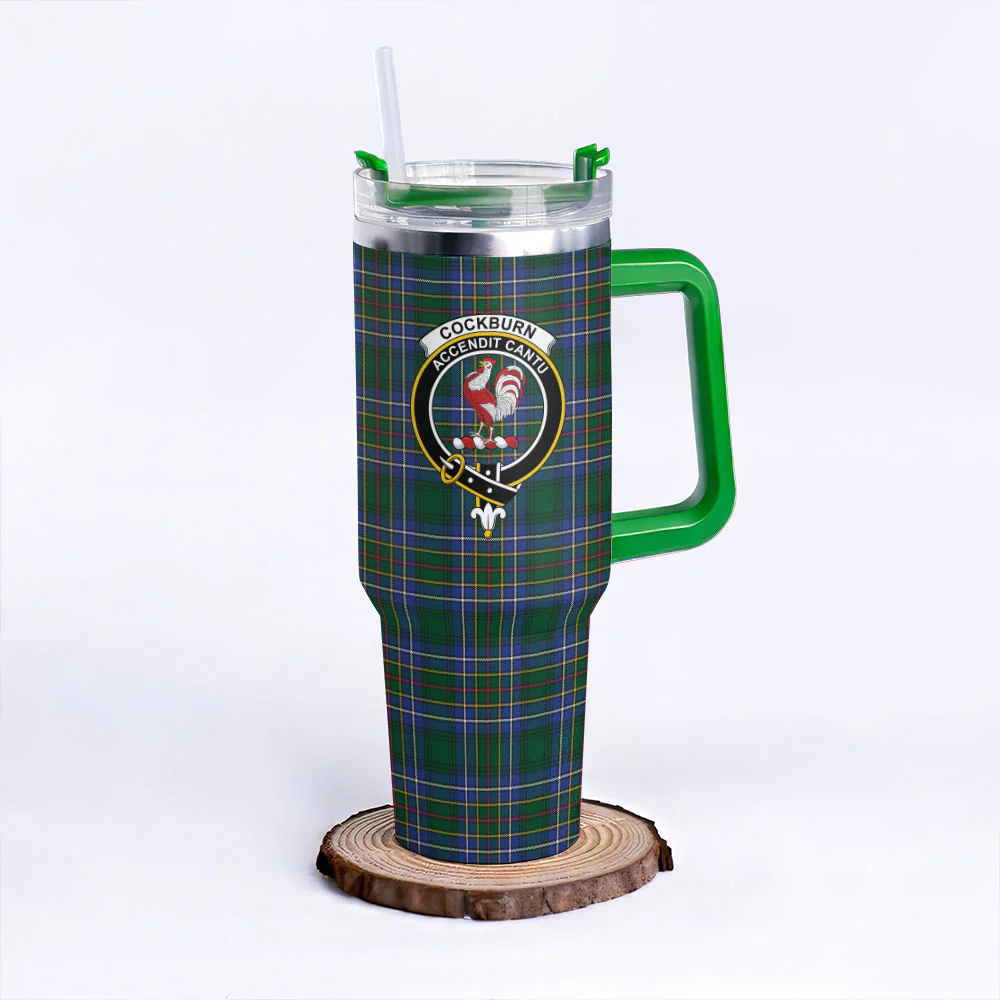 Scottish Cockburn Ancient Clan Badge Tartan 40oz Tumbler - Image 8