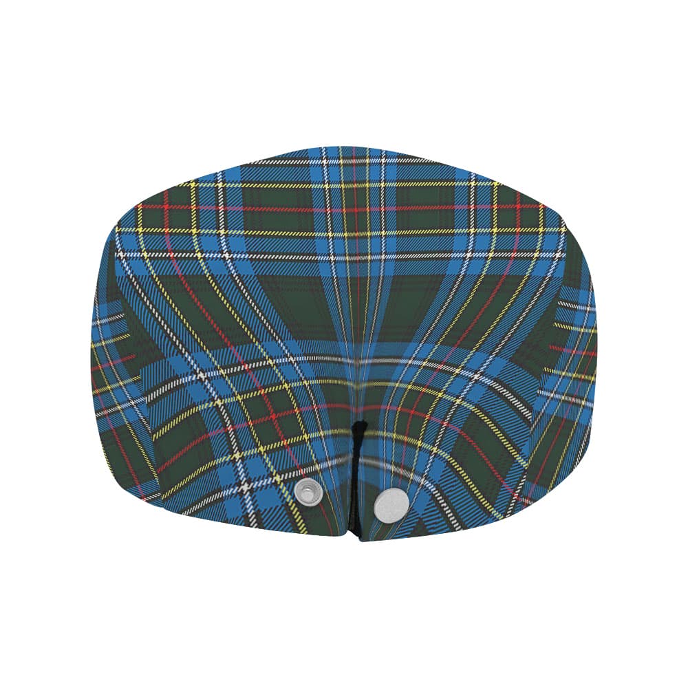 Scottish Cockburn Clan Badge Tartan Flat Cap - Image 4