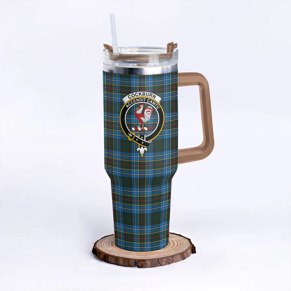 Scottish Cockburn Modern Clan Badge Tartan 40oz Tumbler - Image 9