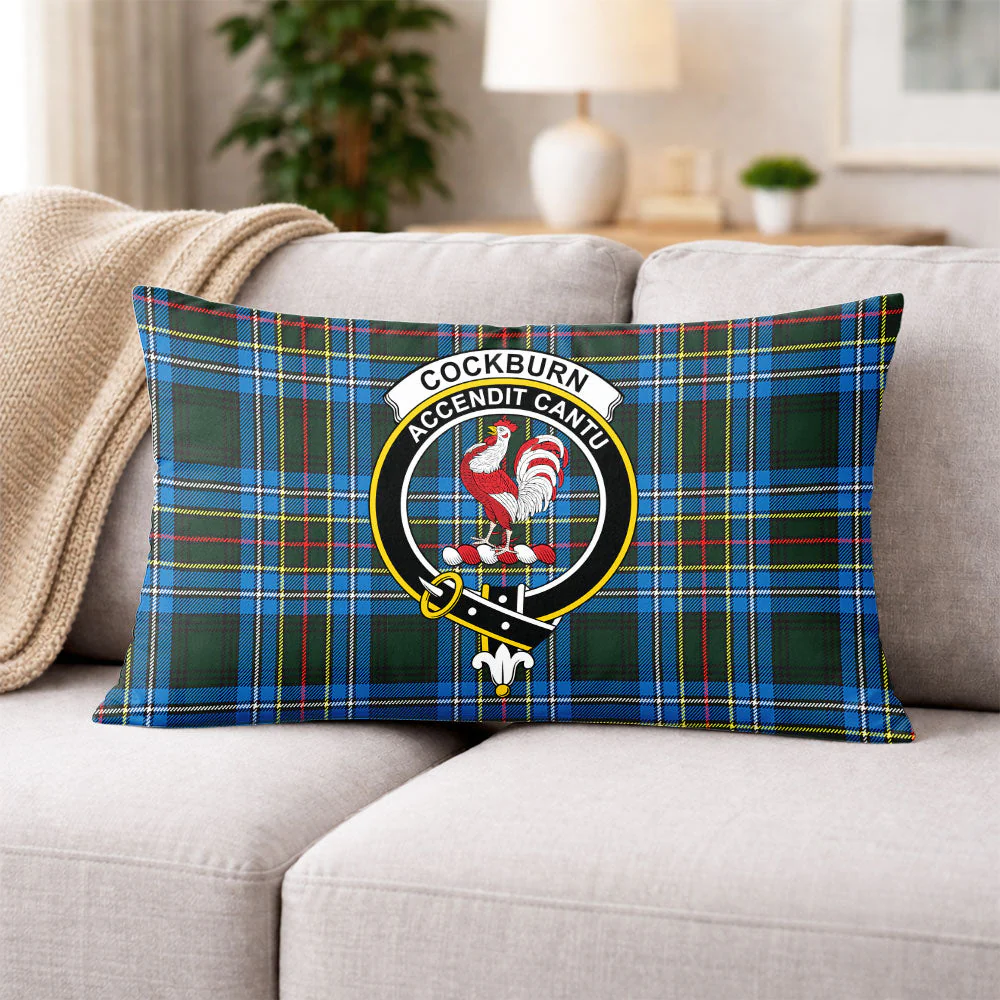 Scottish Cockburn Modern Clan Badge Tartan Pillow Case - Image 3