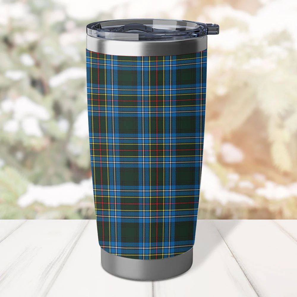 Scottish Cockburn Modern Clan Badge Tartan Tumbler - Image 3