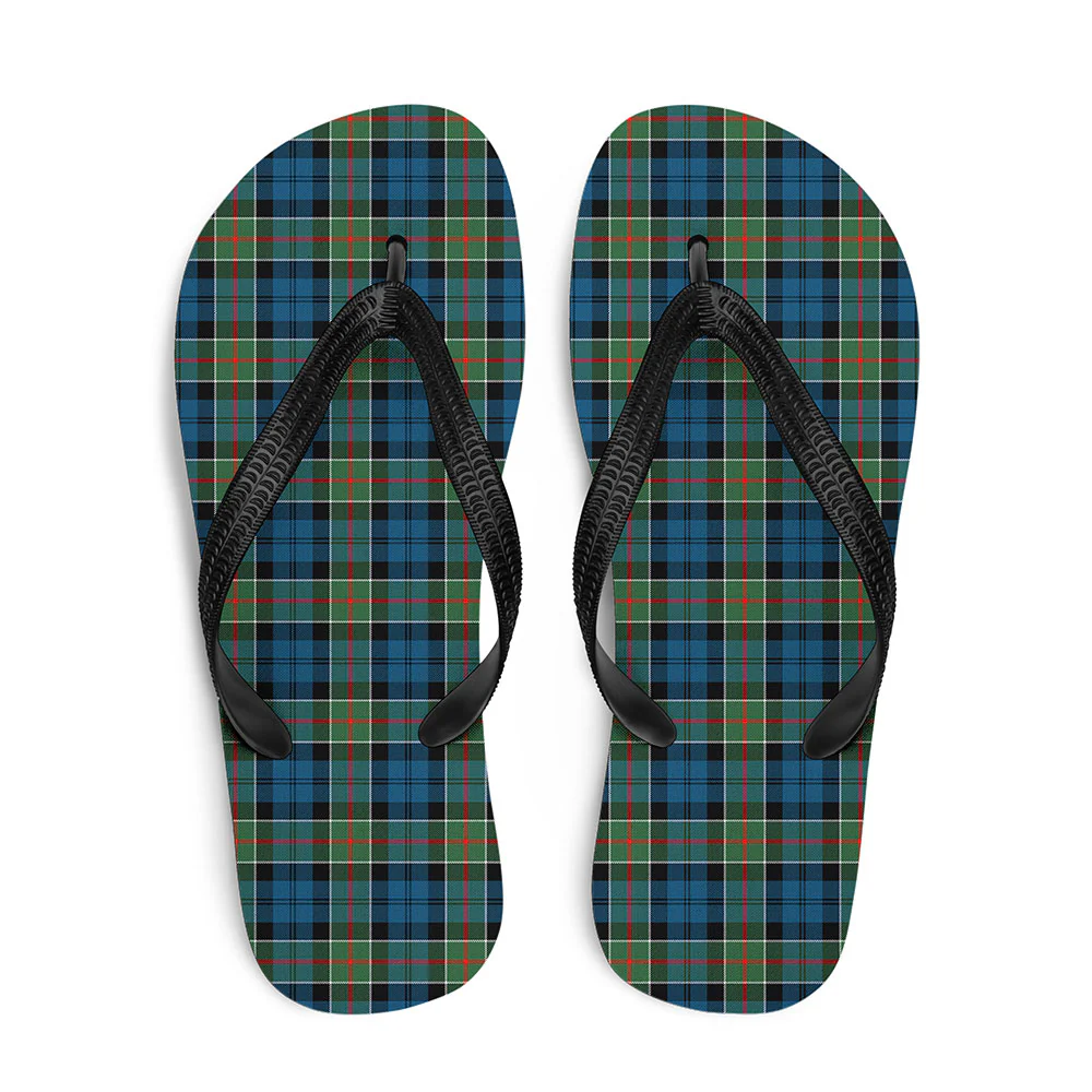 Scottish Colquhoun Ancient Clan Badge Tartan Flip Flops