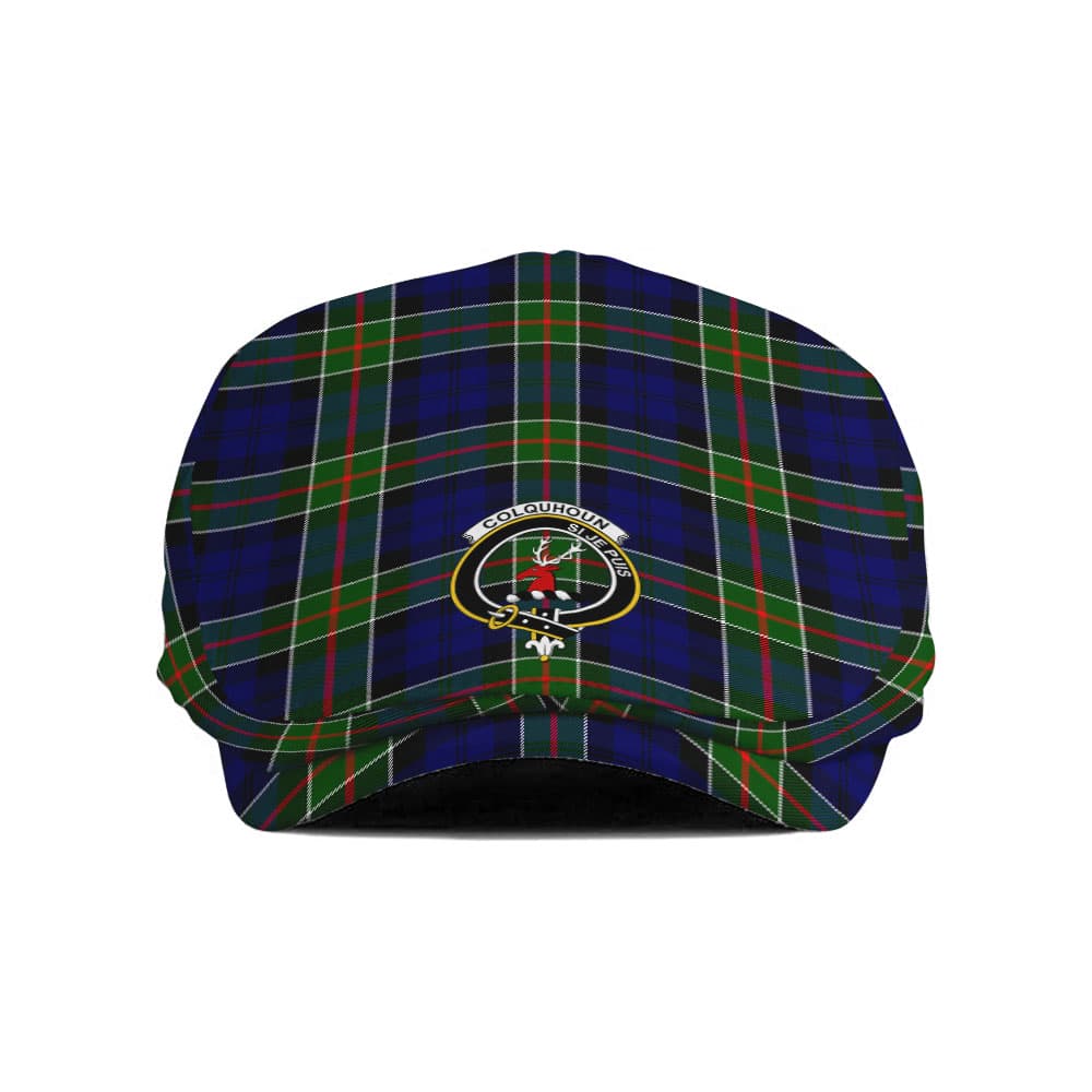 Scottish Colquhoun Clan Badge Tartan Flat Cap