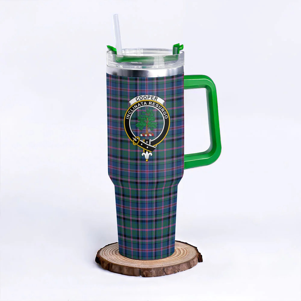 Scottish Cooper Ancient Clan Badge Tartan 40oz Tumbler - Image 8