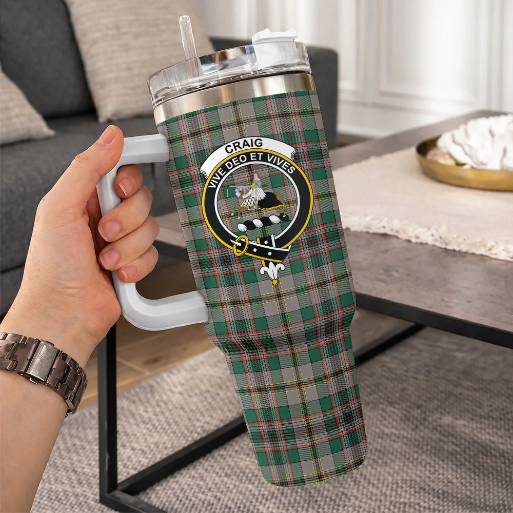 Scottish Craig Ancient Clan Badge Tartan 40oz Tumbler - Image 10