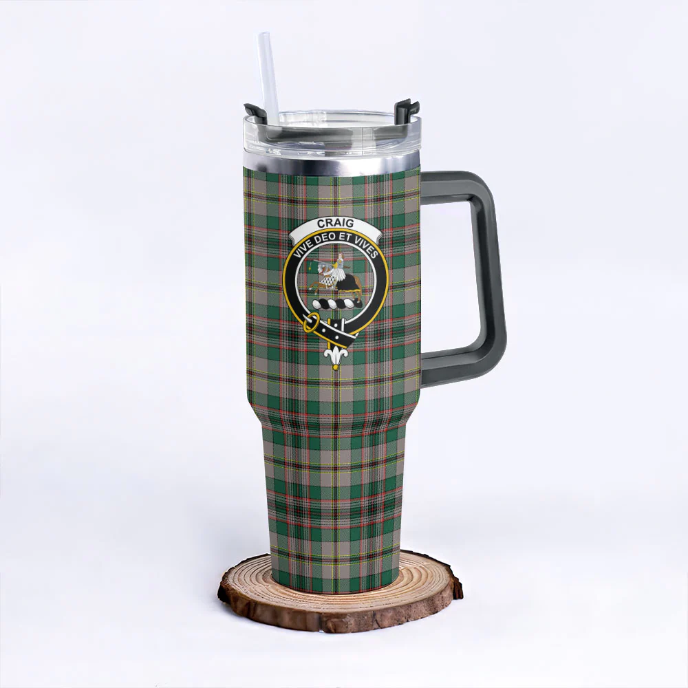 Scottish Craig Ancient Clan Badge Tartan 40oz Tumbler - Image 6