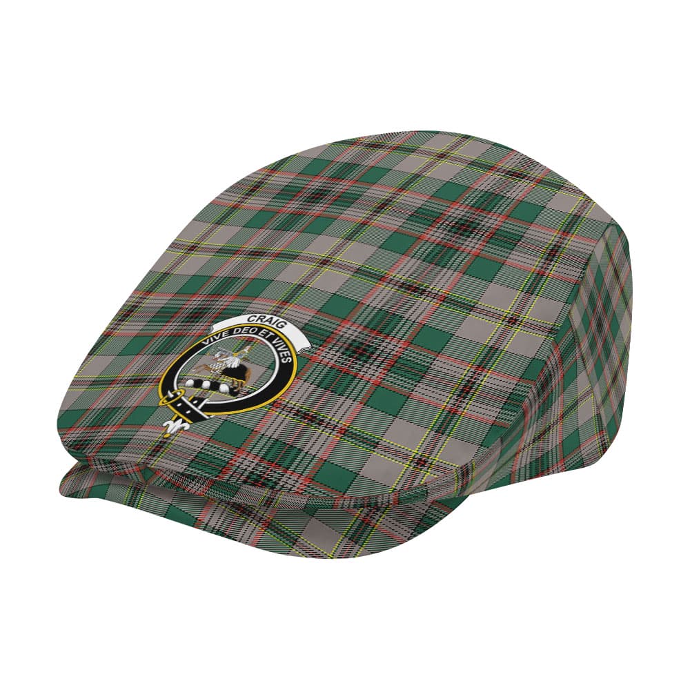 Scottish Craig Clan Badge Tartan Flat Cap - Image 2