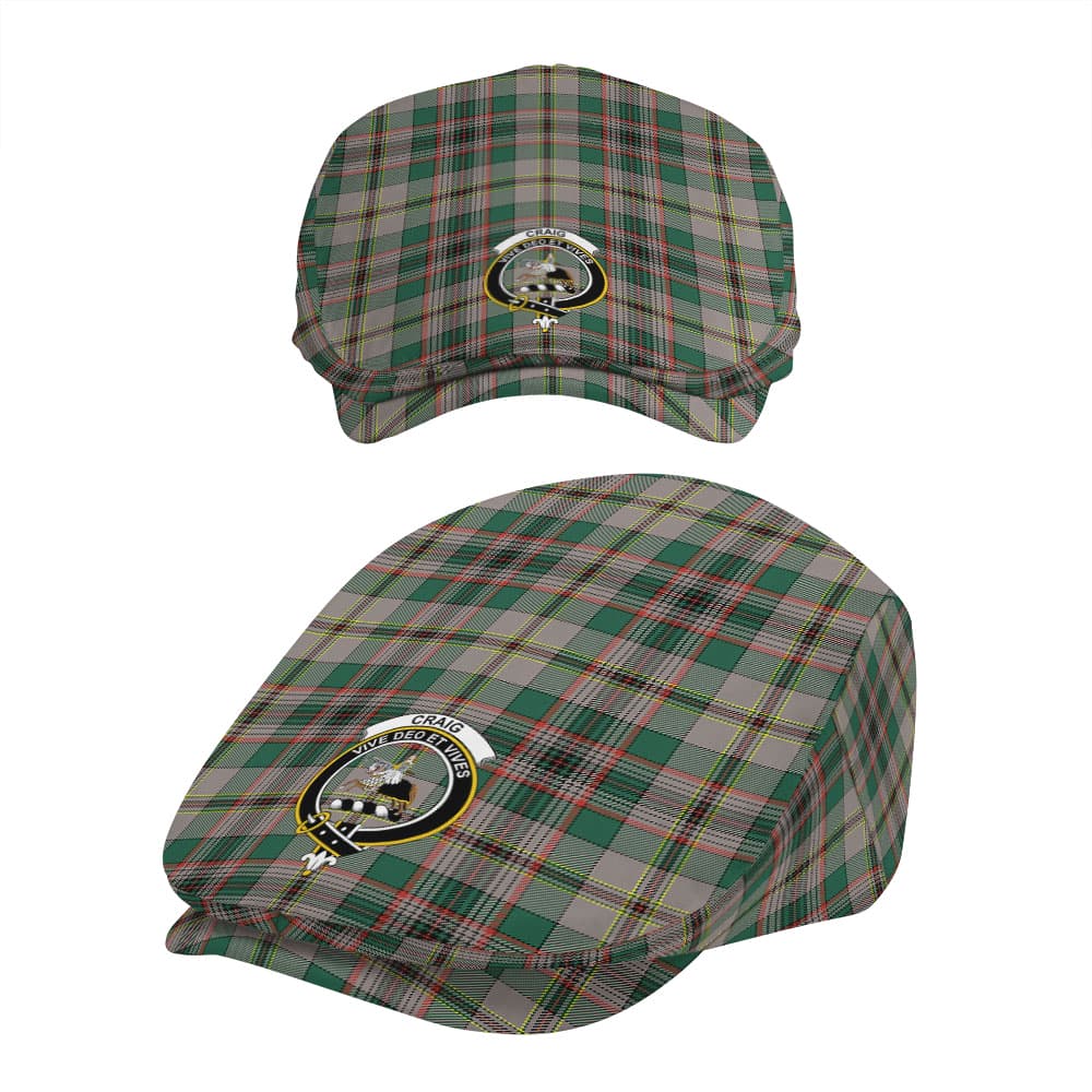 Scottish Craig Clan Badge Tartan Flat Cap - Image 5
