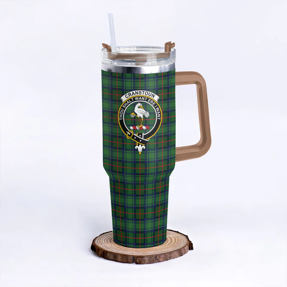 Scottish Cranstoun Clan Badge Tartan 40oz Tumbler - Image 9