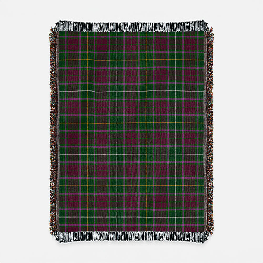 Scottish Crosbie Clan Badge Tartan Woven Blanket