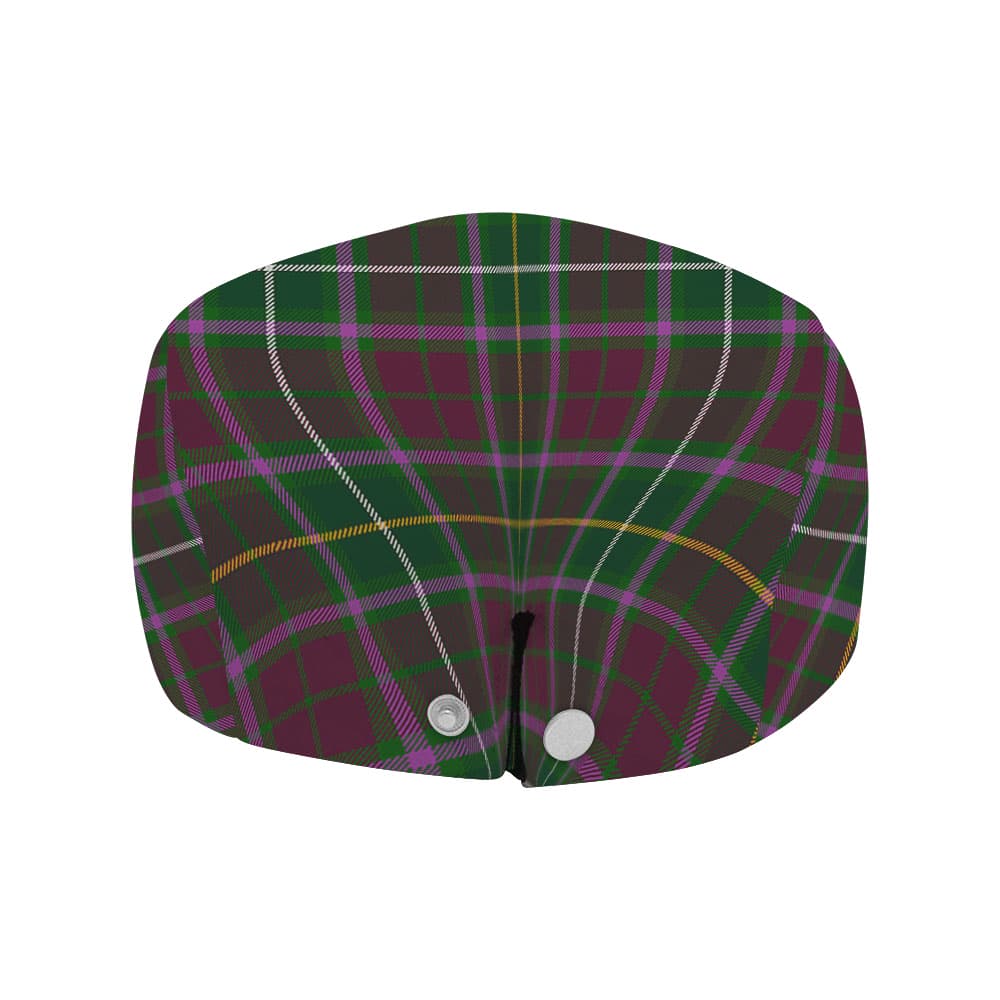 Scottish Crosbie Clan Badge Tartan Flat Cap - Image 4