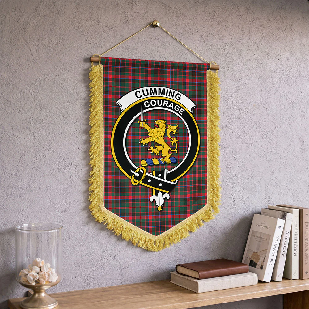 Scottish Cumming Hunting Modern Clan Badge Tartan Wall Hanging Banner - Image 2