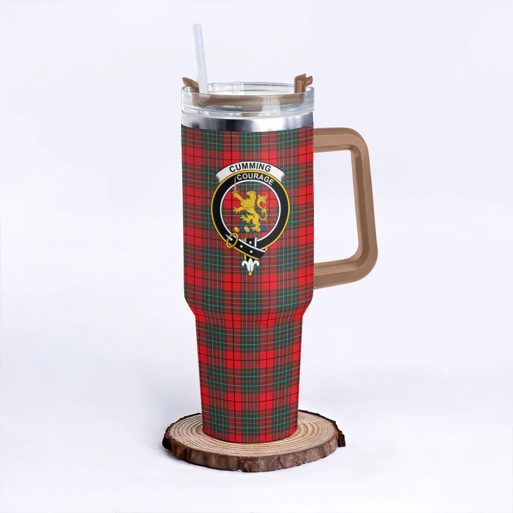 Scottish Cumming Modern Clan Badge Tartan 40oz Tumbler - Image 9