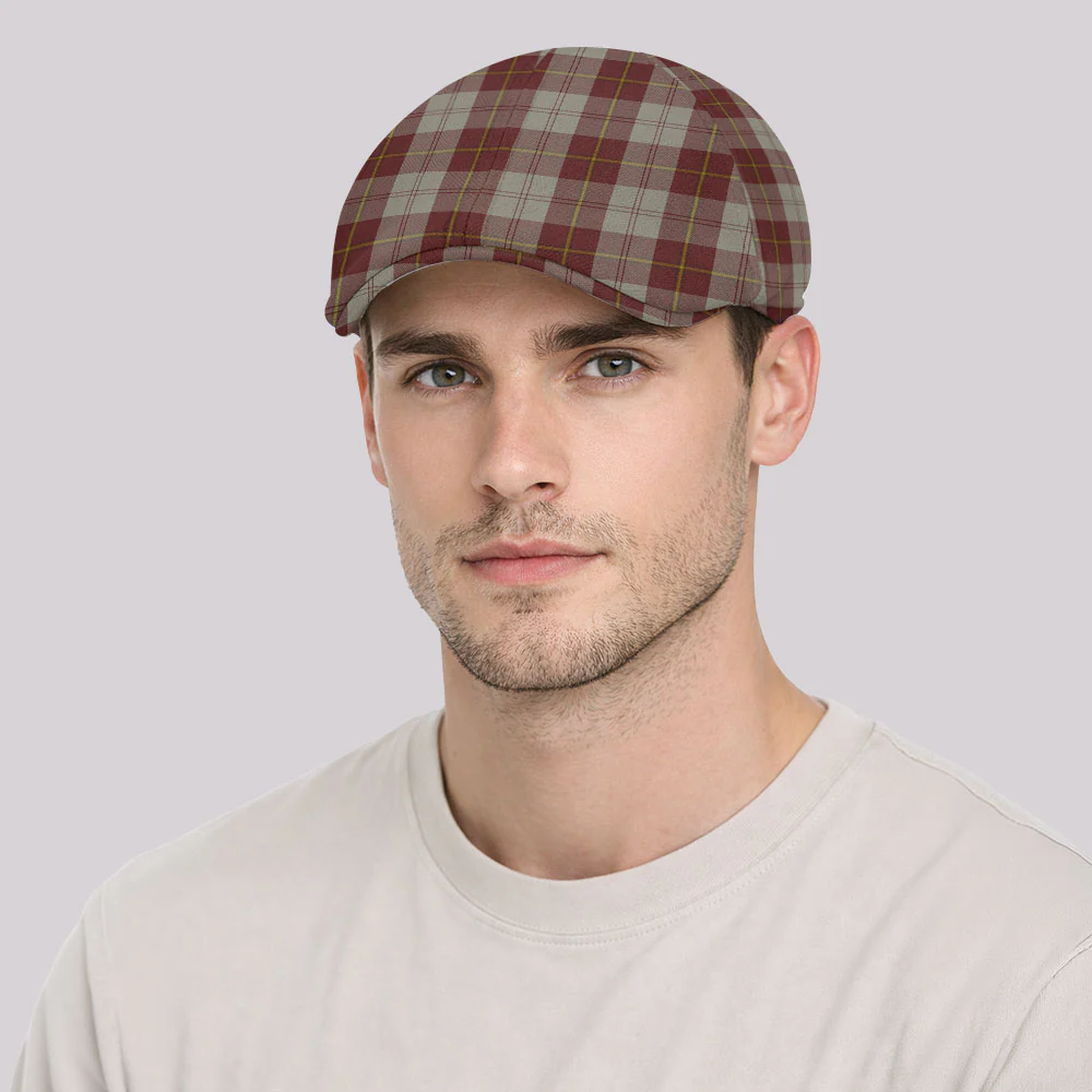 Scottish Cunningham Burgundy Dancers Clan Badge Tartan Ivy Cap - Image 3