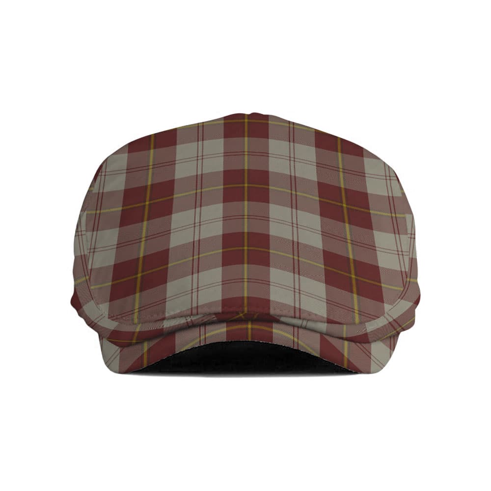 Scottish Cunningham Burgundy Dancers Tartan Flat Cap