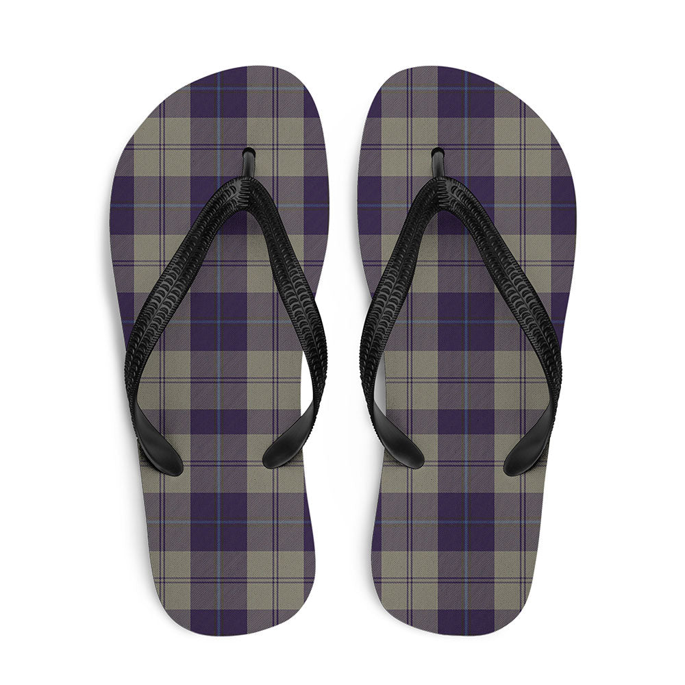 Scottish Cunningham Dress Blue Dancers Clan Badge Tartan Flip Flops