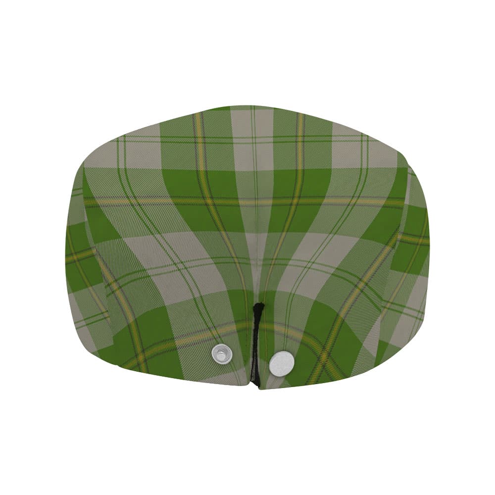Scottish Cunningham Dress Green Dancers Tartan Flat Cap - Image 4