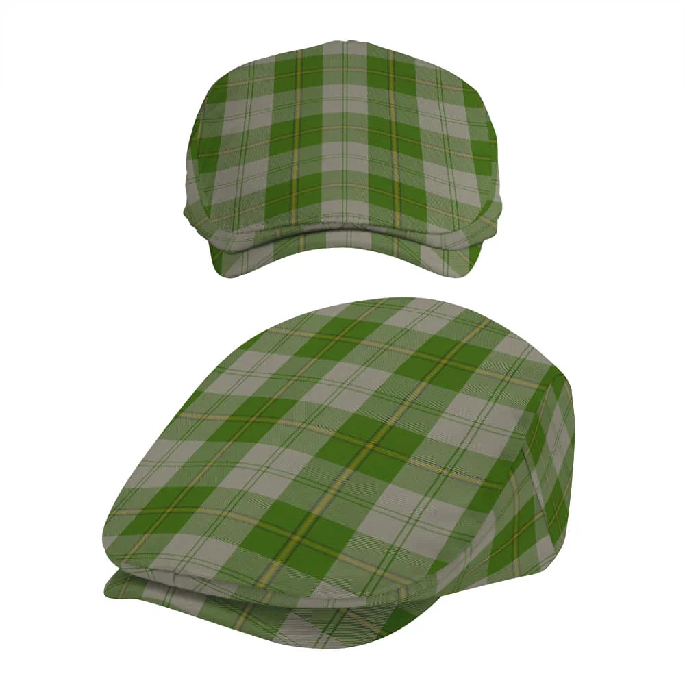 Scottish Cunningham Dress Green Dancers Tartan Flat Cap - Image 5