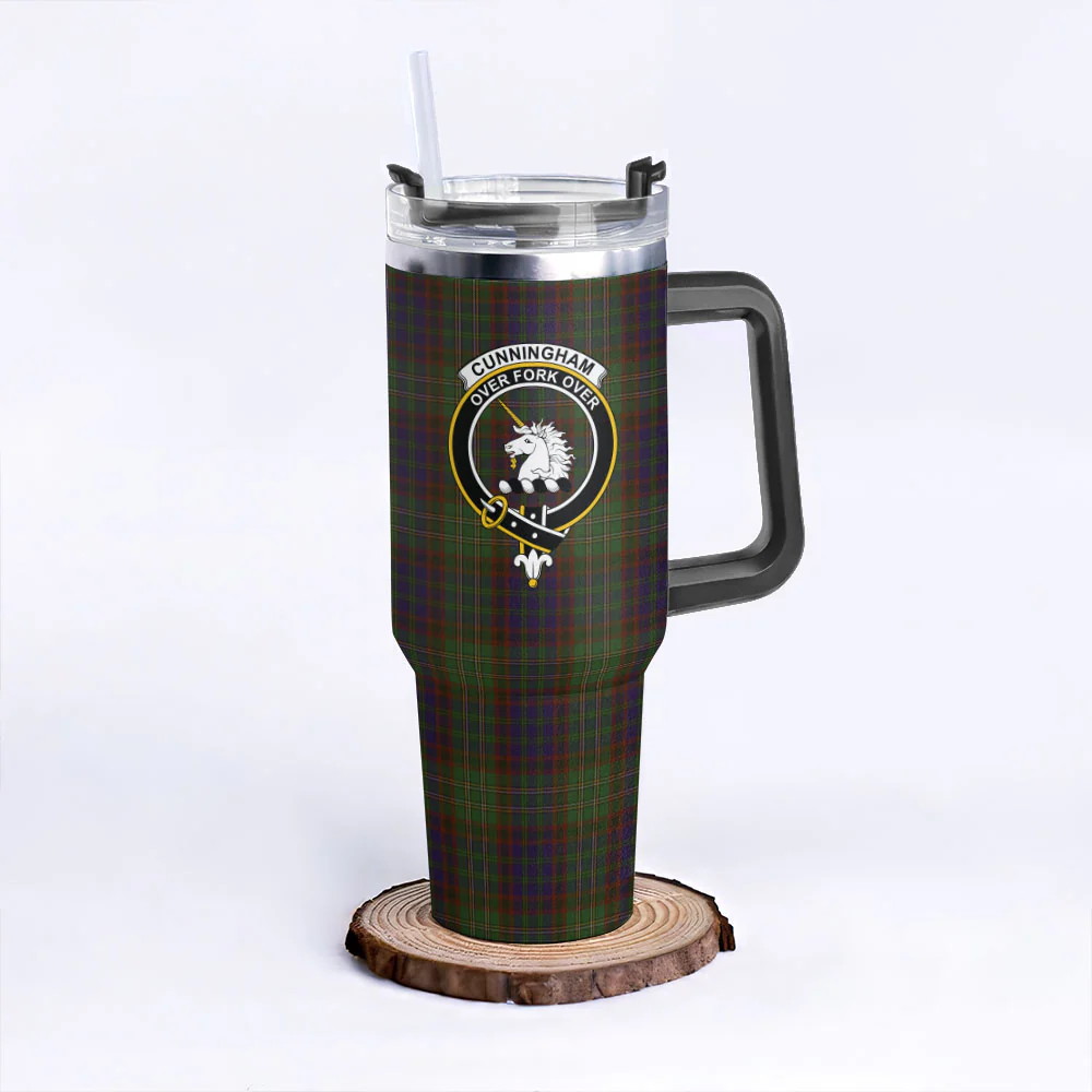 Scottish Cunningham Hunting Modern Clan Badge Tartan 40oz Tumbler - Image 3