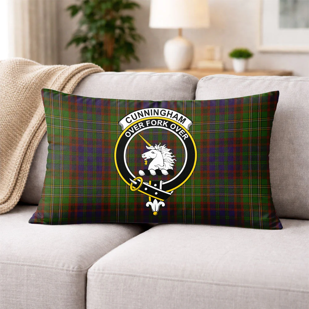 Scottish Cunningham Hunting Modern Clan Badge Tartan Pillow Case - Image 3