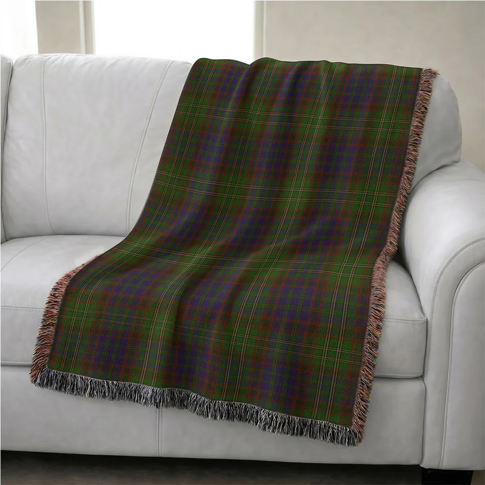 Scottish Cunningham Hunting Modern Clan Badge Tartan Woven Blanket - Image 4