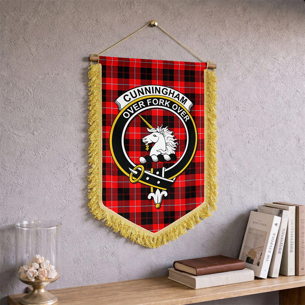 Scottish Cunningham Modern Clan Badge Tartan Wall Hanging Banner - Image 2