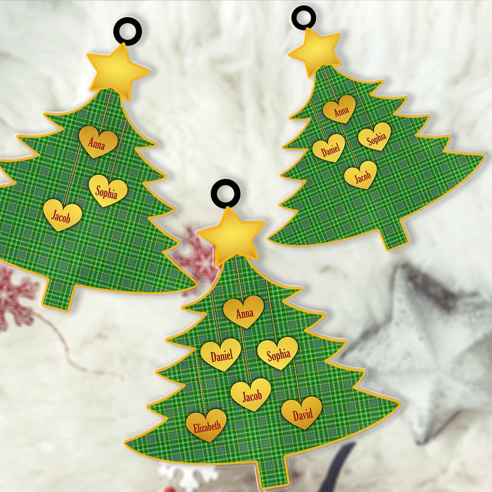 Scottish Currie Tartan Ornament Custom Family Christmas Tree - Image 2
