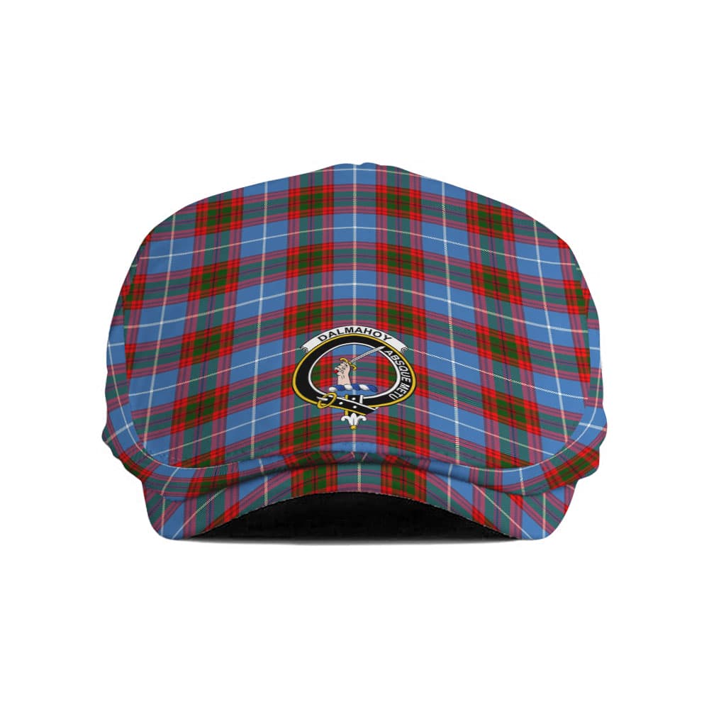 Scottish Dalmahoy Clan Badge Tartan Flat Cap